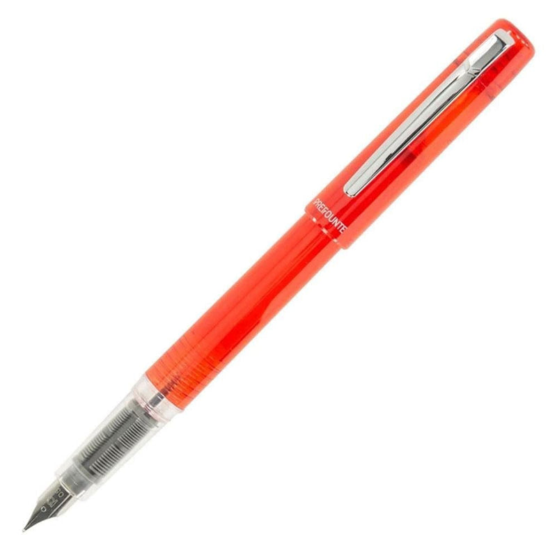 Platinum Prefounte Fountain Pen Vermillion Orange