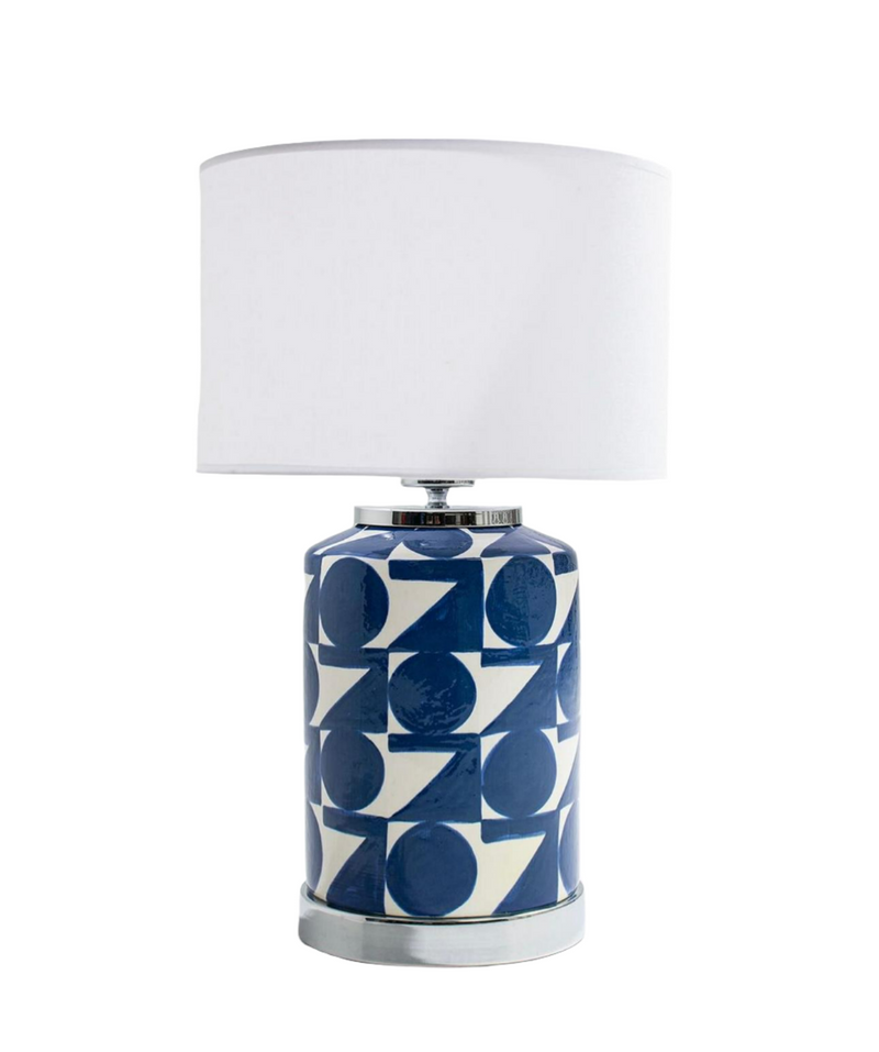 Blue Art Lampshade