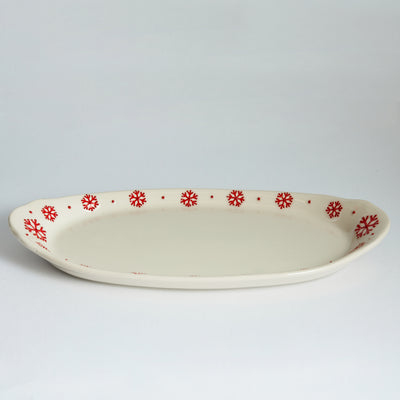 Snowflake Ceramic Tray / Plate