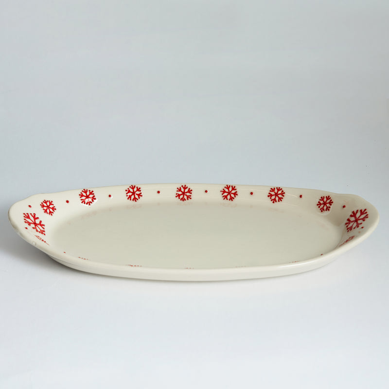 Snowflake Ceramic Tray / Plate