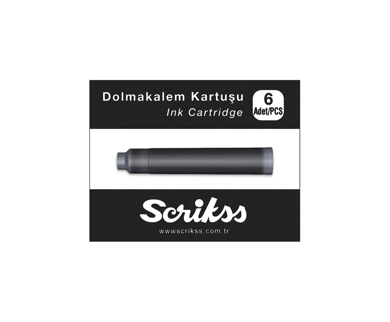 Scrikss Fountain Pen Cartridge Black