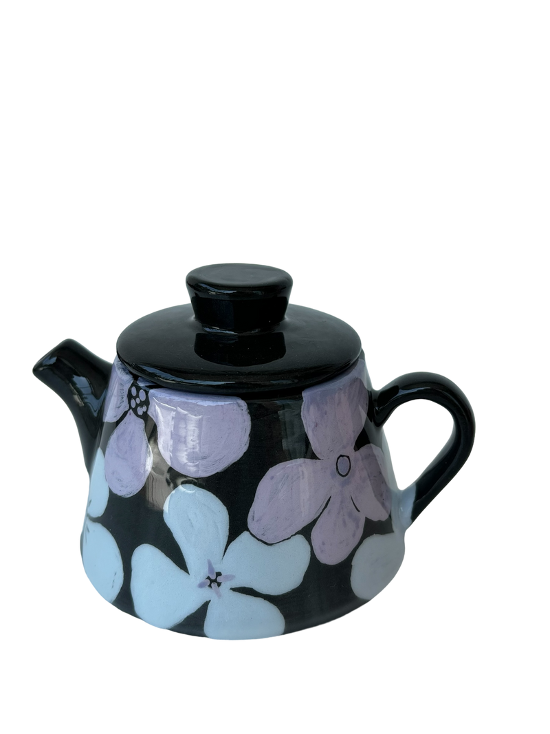 Çiçekli Mini Çaydanlık