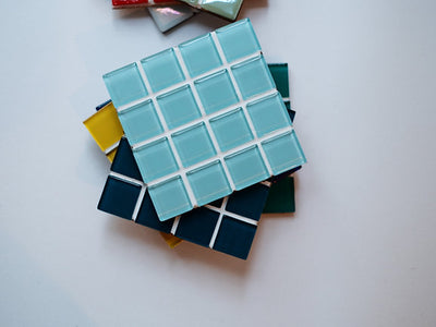 Mosaic Coasters - Water Green