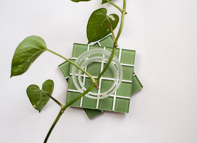 Mosaic Coasters - Pistachio Green