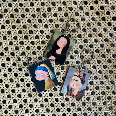Girl with a Pearl Earring Keychain