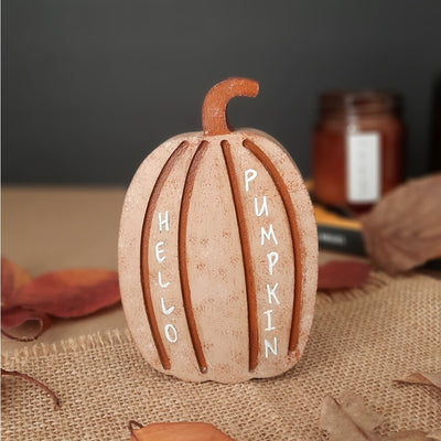 Pumpkin Wood Mini Decor