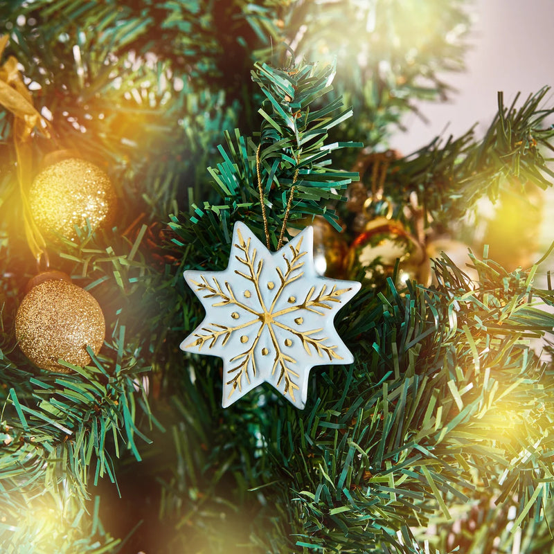 Snowflake Christmas Tree Ornament