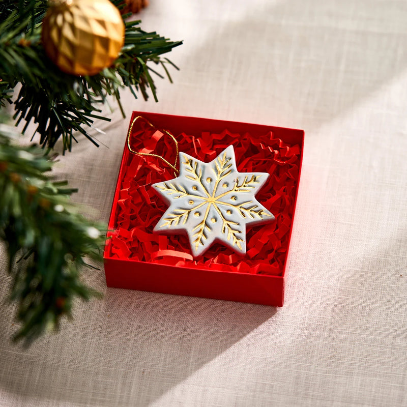 Snowflake Christmas Tree Ornament