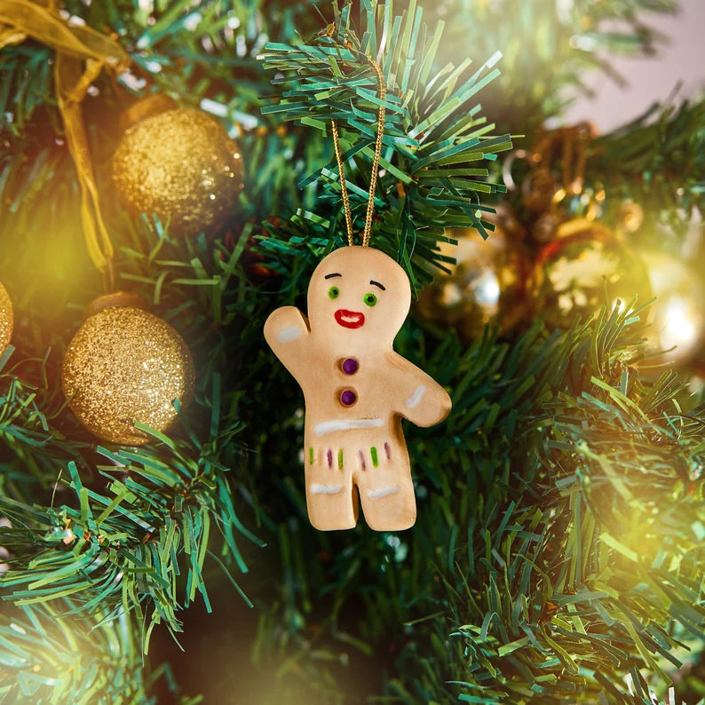 Gingerbread Man Christmas Tree Ornament