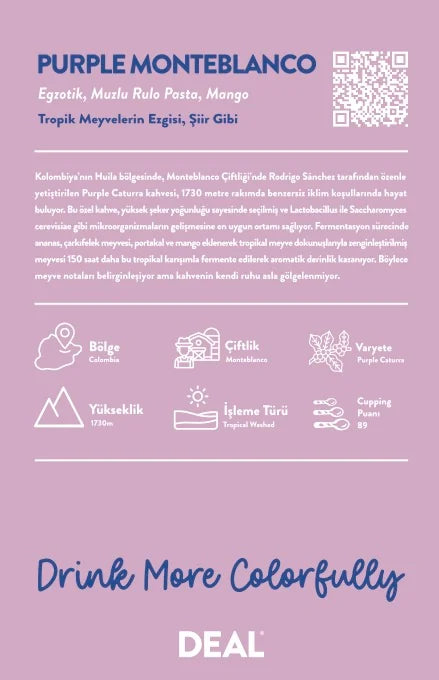 Purple Monteblanco Coffee