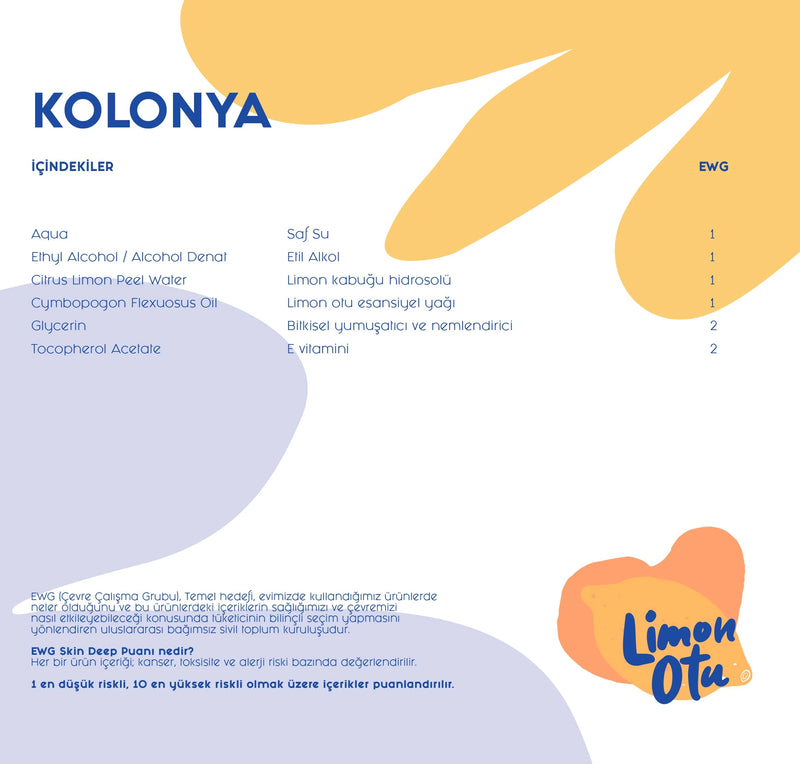 Doğal Kolonya - Limon