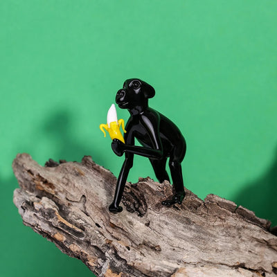 Monkey Murano Glass Figurine