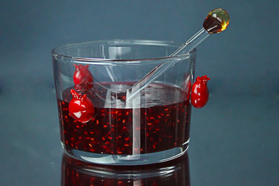 Pomegranate Glass Figured Jam Bowl
