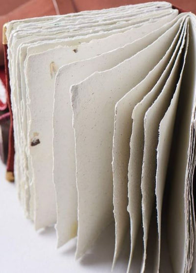 Vintage Handmade Notebook - Brown