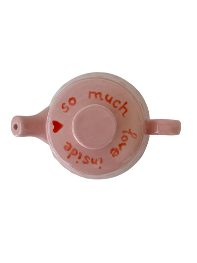 It Contains A Lot Of Love Mini Teapot