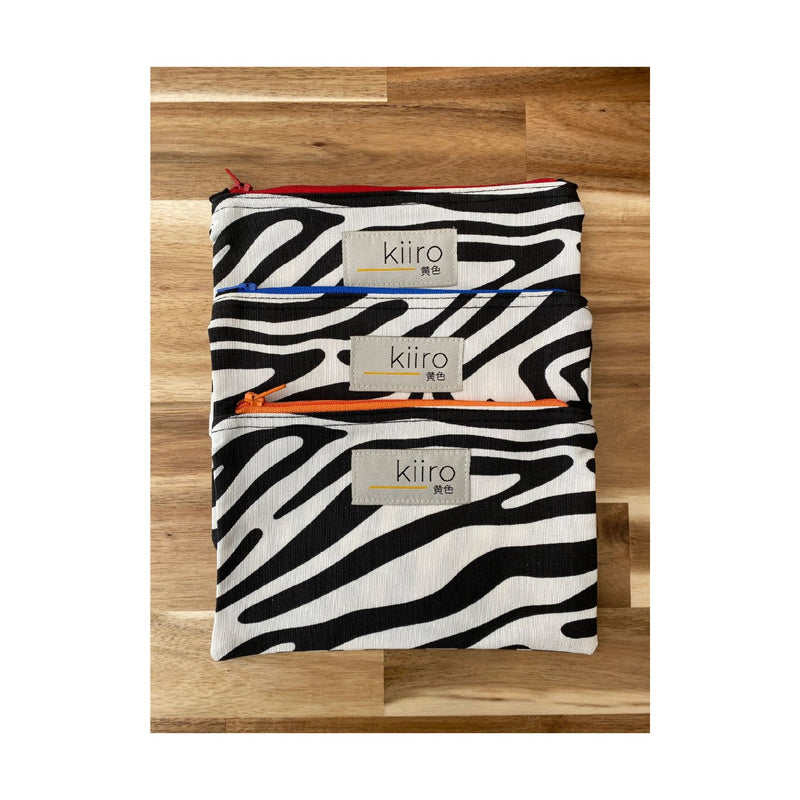 Zebra Patterned Wallet / Makeup Bag