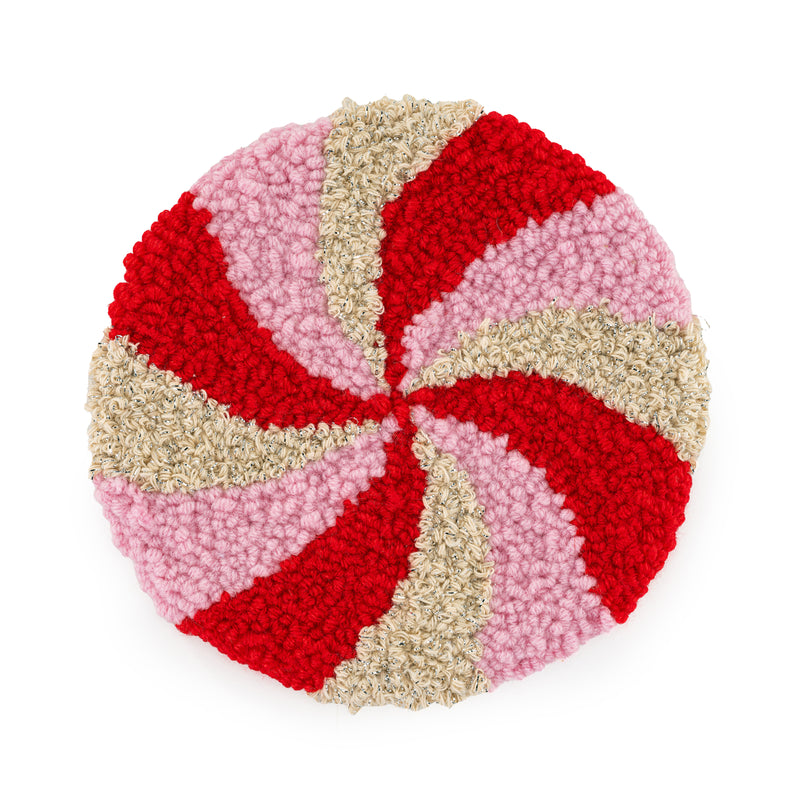 Candy Cane Punch Coaster