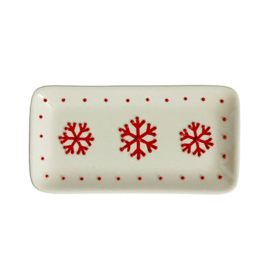 Snowflake Mini Rectangular Plate