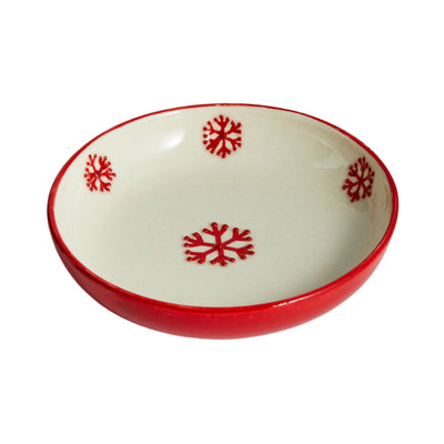 Snowflake Ceramic Plate Large