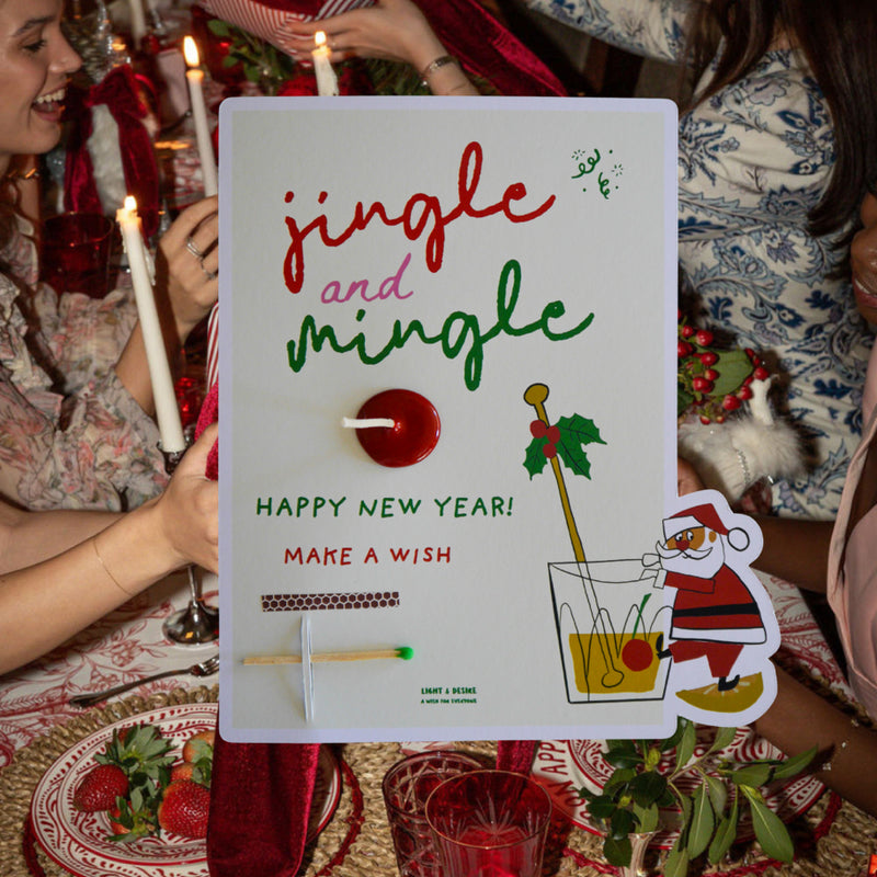 “Jingle and Mingle” Wish Card