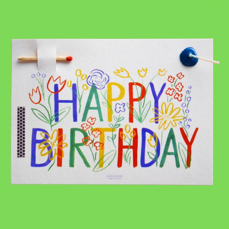 “Happy Birthday” Wish Card