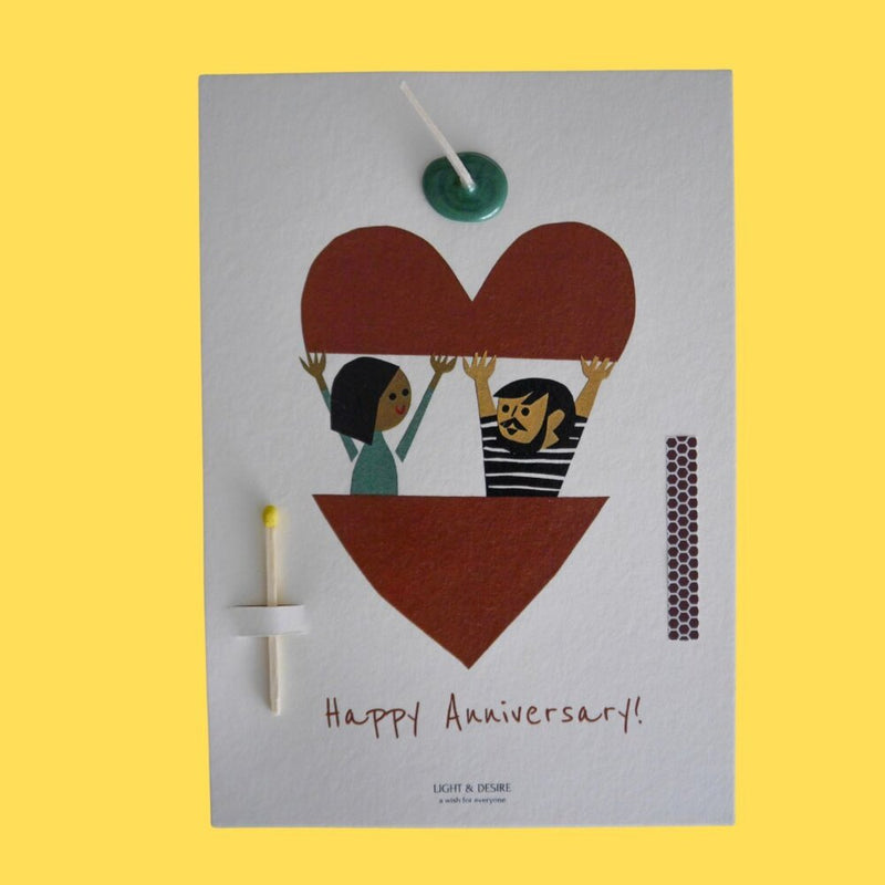 “Happy Anniversary” Wish Card