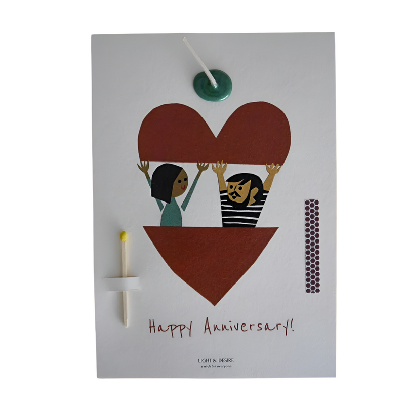 “Happy Anniversary” Wish Card