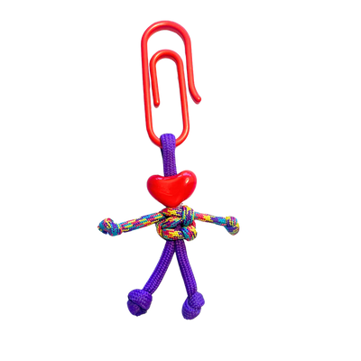 Heart Keychain with Clip