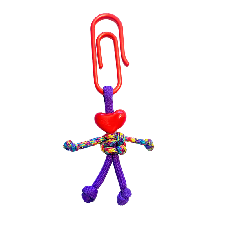 Heart Keychain with Clip