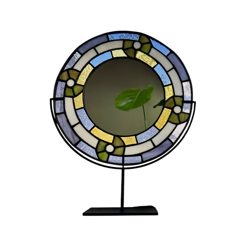 Luna Stained Glass Mirror