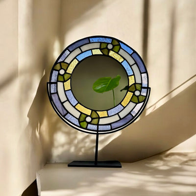 Luna Stained Glass Mirror