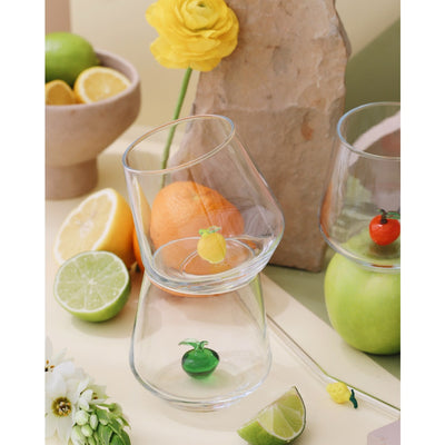 Apple Glass Water Cup