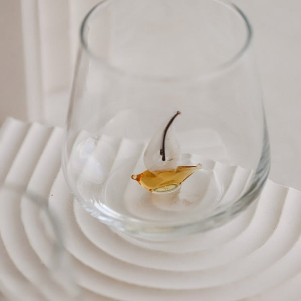 Sailboat Glass Water Cup