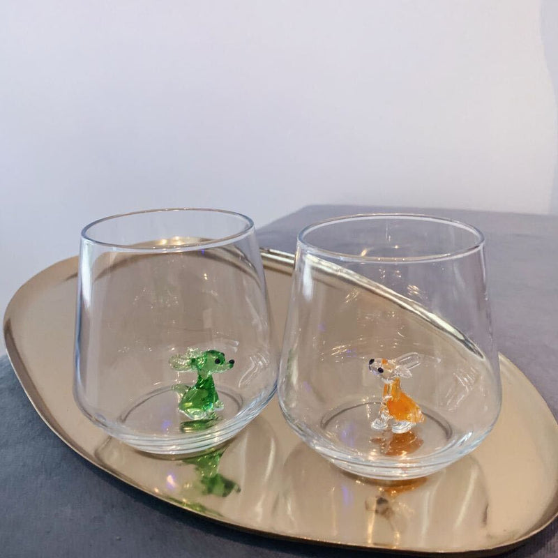 Rabbit Glass Water Cup