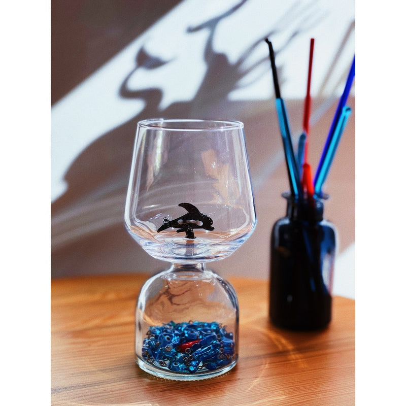 Orca Glass Water Cup