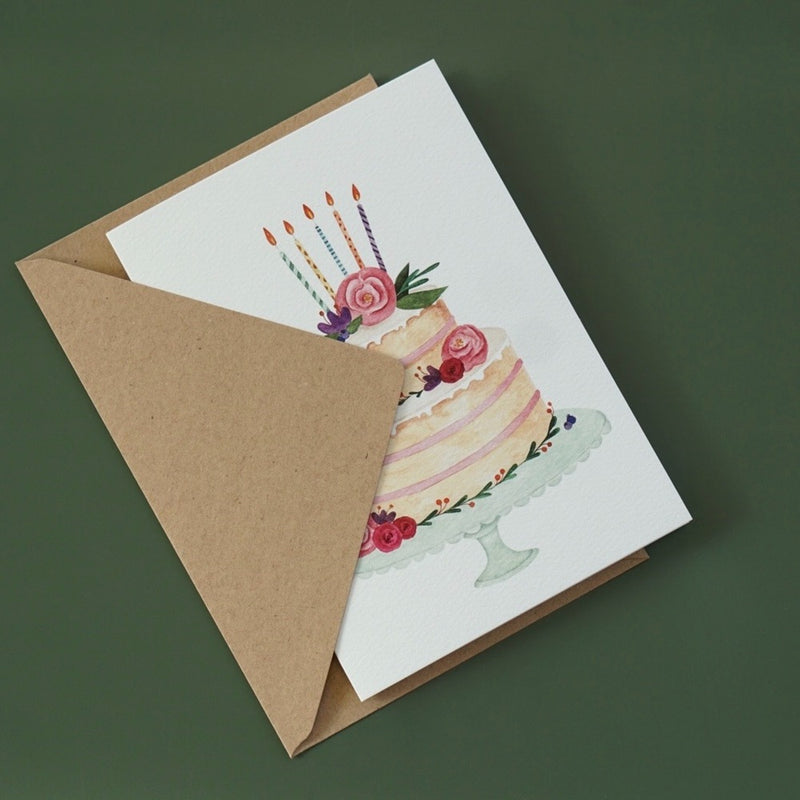 Greeting Card Birthday Cake