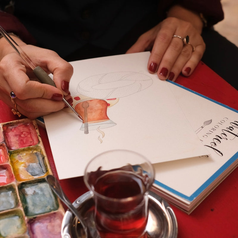 Watercolor Coloring Book | İstanbul