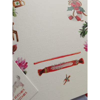 Card Glitter Printing | 'New Year Themed Note Card'