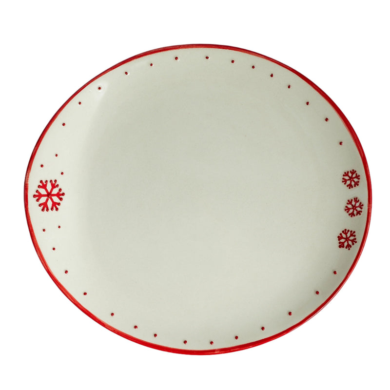 Snowflake Ceramic Supla / Plate