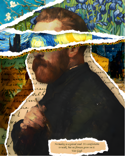 Van Gogh Keychain