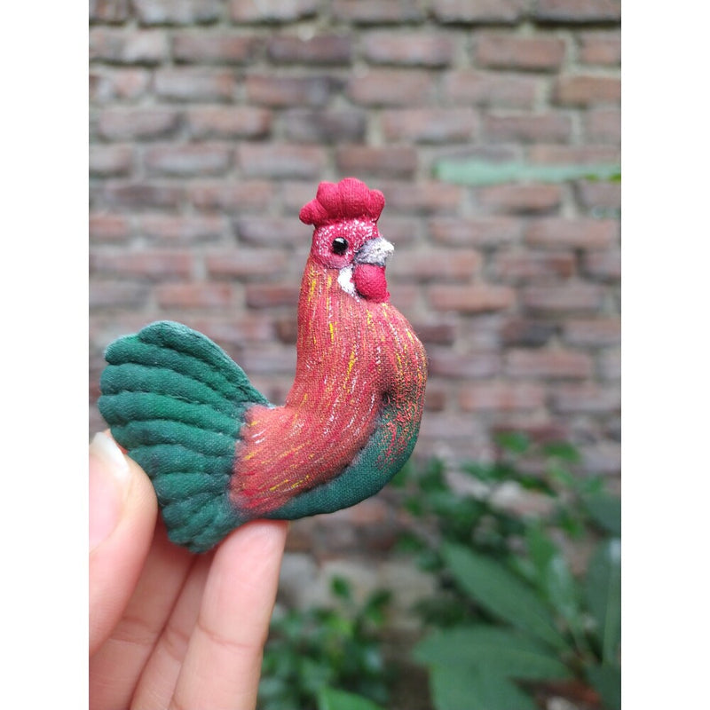 Cockerel Brooch