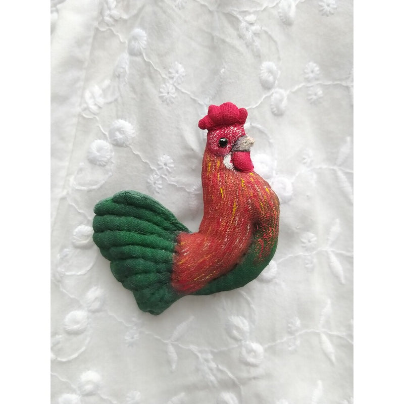 Cockerel Brooch