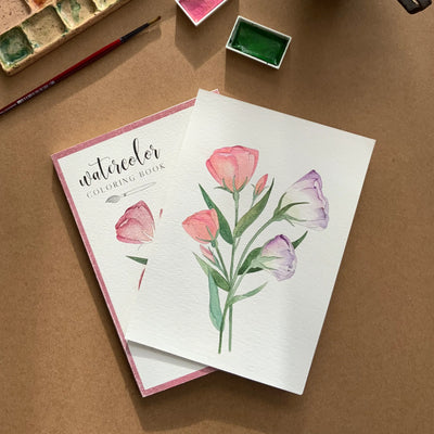 Suluboya Boyama Kitabı Floral