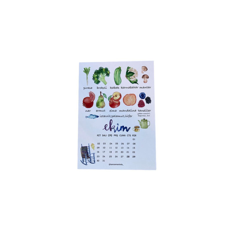 FRUIT AND VEGETABLE CALENDAR- 2023