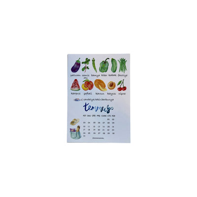 FRUIT AND VEGETABLE CALENDAR / With Magnet -2023