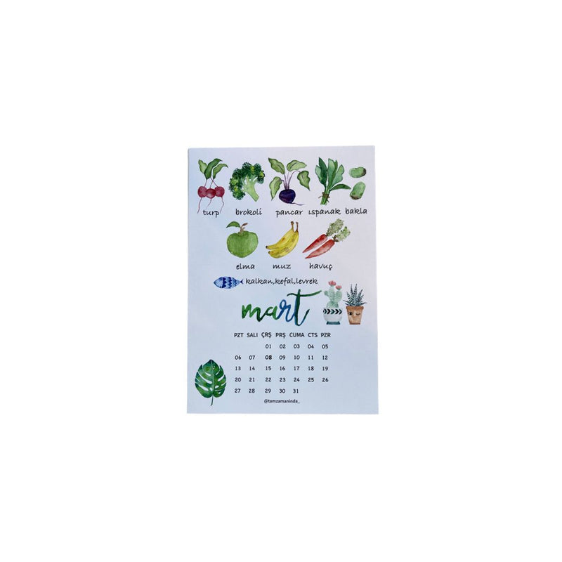 FRUIT AND VEGETABLE CALENDAR- 2023