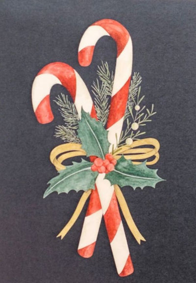 Noel Kartpostalı No.7 Candy Cane