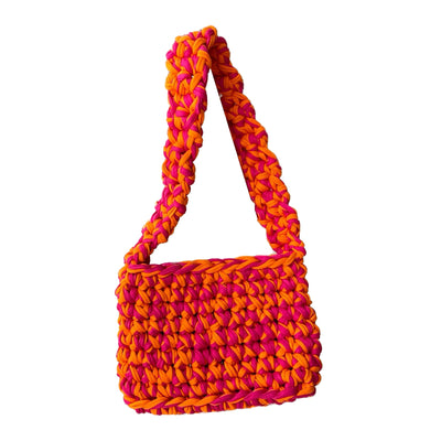 Knitted Bag Pink - Orange