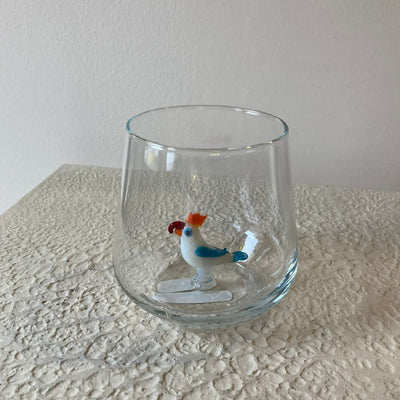 Parrot Glass Water Cup
