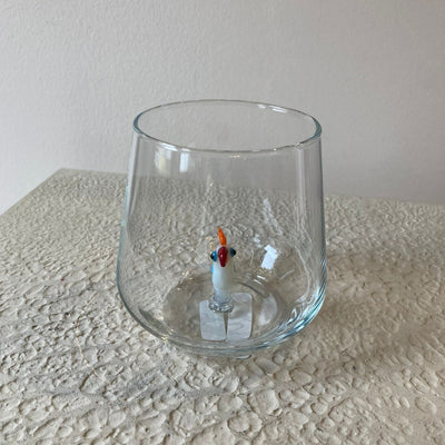 Papağan Cam Su Bardağı